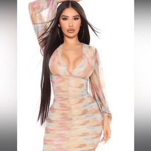 Charley long sleeve mini dress